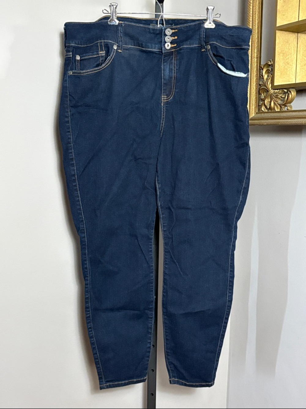 Torrid Size 22 Short High Waist Dark Blue Women's Jegging Jeans
